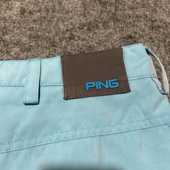 PING Golf Shorts Light Blue Performance Chino – Size 38 - Picture 2 of 6